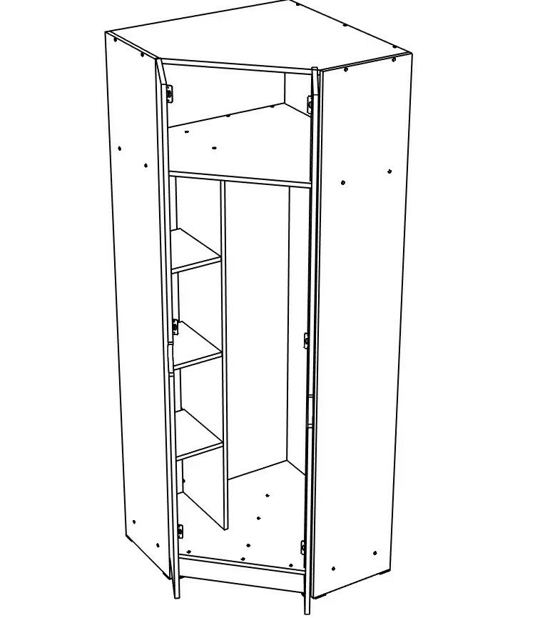 ЮНИОР  7 Шкаф угловой