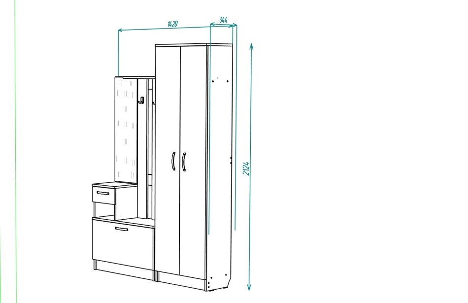 Прихожая МЛ - 4 Вар 1, Собран