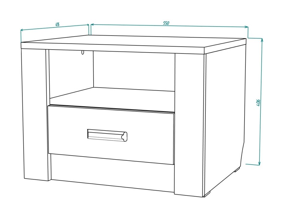 Гамма №25 Тумба прикроватная МЛ