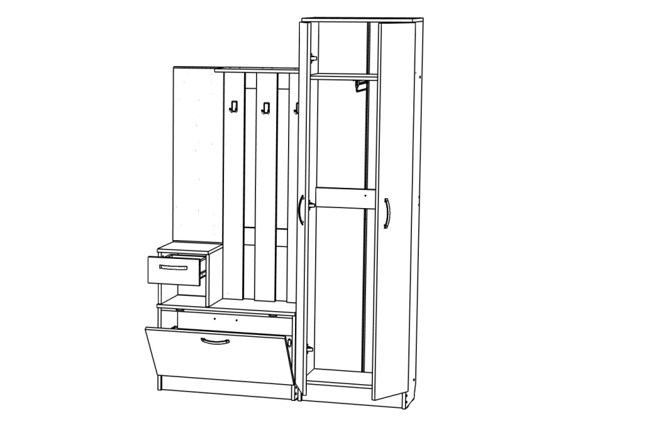 Прихожая МЛ - 4 Вар 2, Собран