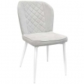 Scaun Tusk~ light Grey seat+white leg