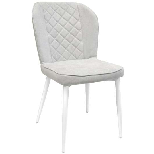 Scaun Tusk~ light Grey seat+white leg
