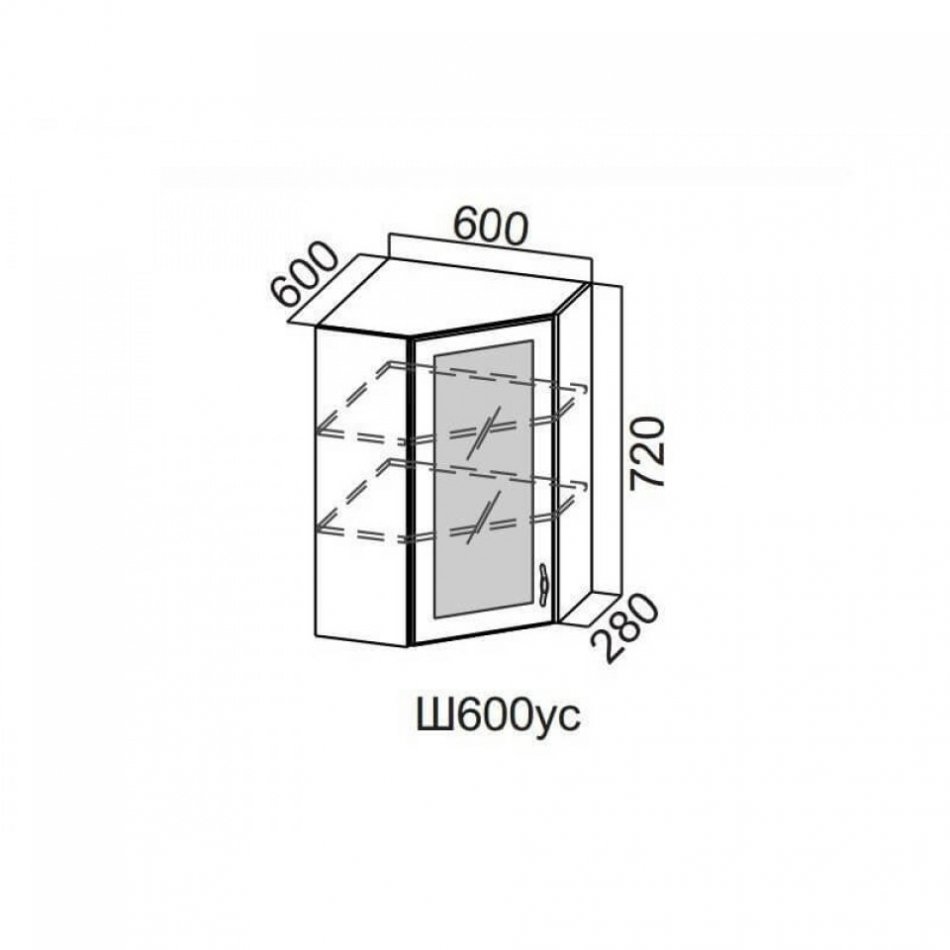 ВОЛНА Ш 600ус/ 720 (60ВВ угол)