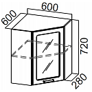 ВОЛНА Ш 600ус/ 720 (60ВВ угол)