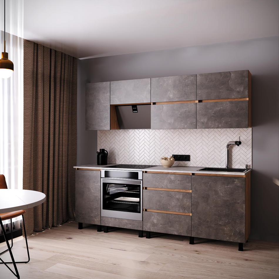 Кухня НАЙС 2,20 м (без столешницы)