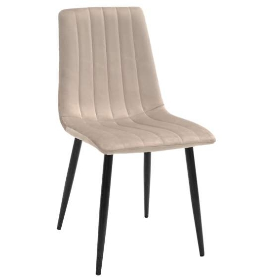 Scaun DC-90P~N9 Catifea  Beige+Black Legs