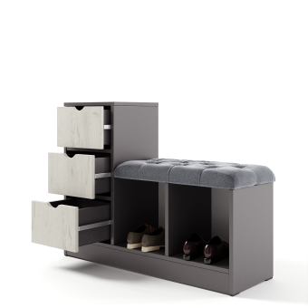 Обувница МЛ - 7 (седушка с пуговицами)