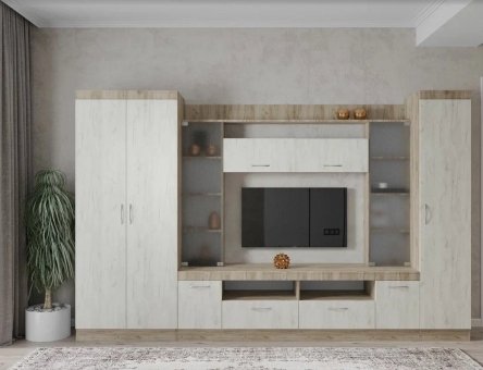 Гостиная МЛ - 2 без рисунка(3100), Собран