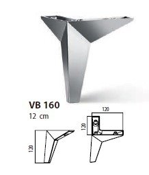 Ножки  VB 160-001 Crom 120мм