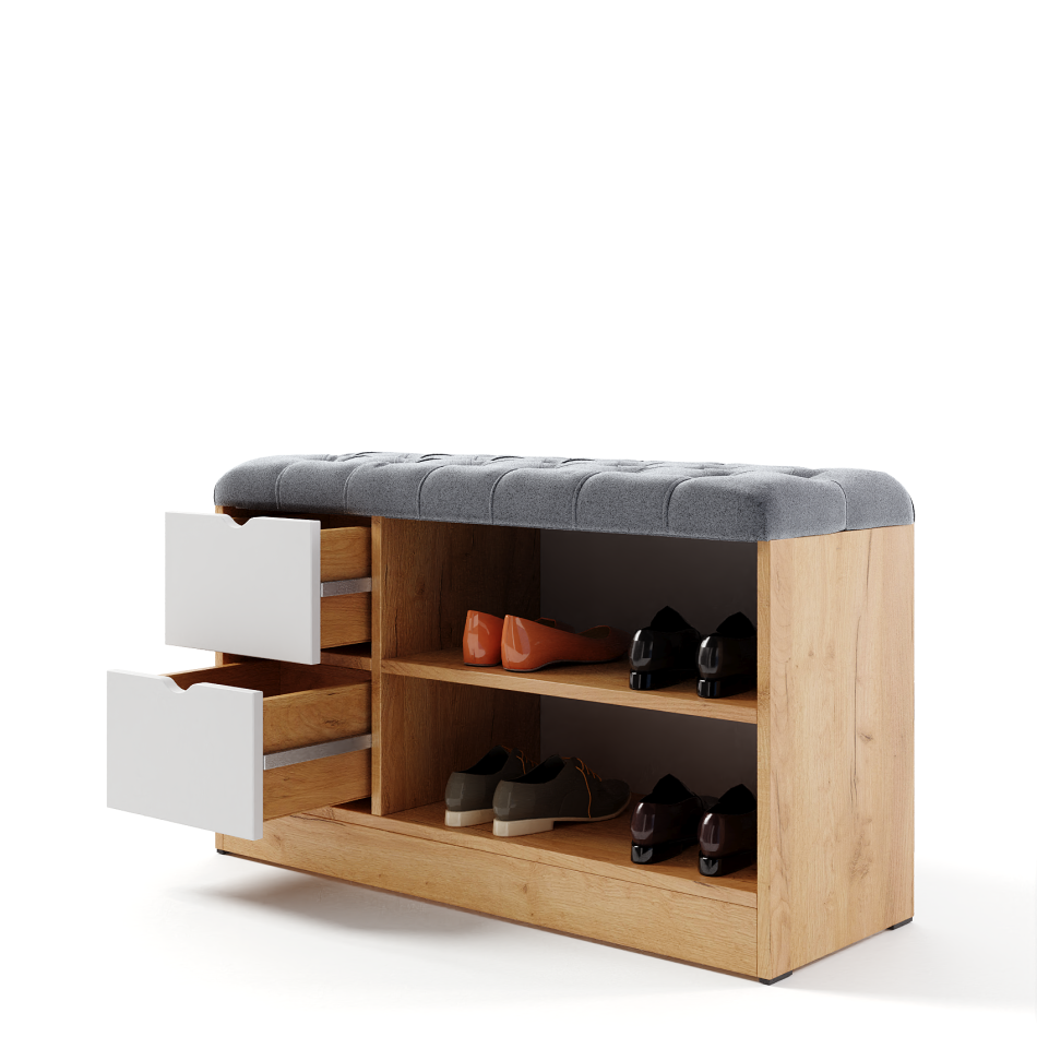 Обувница МЛ - 8 (седушка с пуговицами)