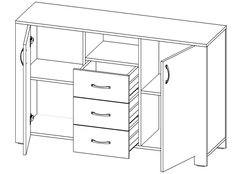 ВЕГА №10 Комод 2д3я ВЕГА №10 Комод 2д3я