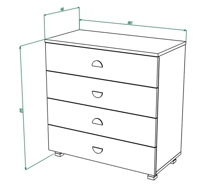 Рио № 9 Комод  800