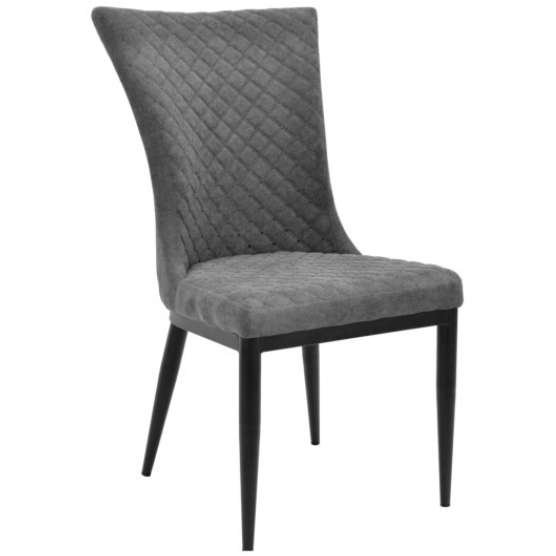 Scaun C-64~Stofa Dark Grey+Black Leg MA-1030