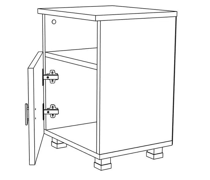 Рио №10 Тумба  прикроватная 