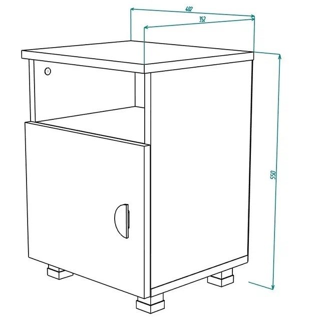 Рио №10 Тумба  прикроватная 