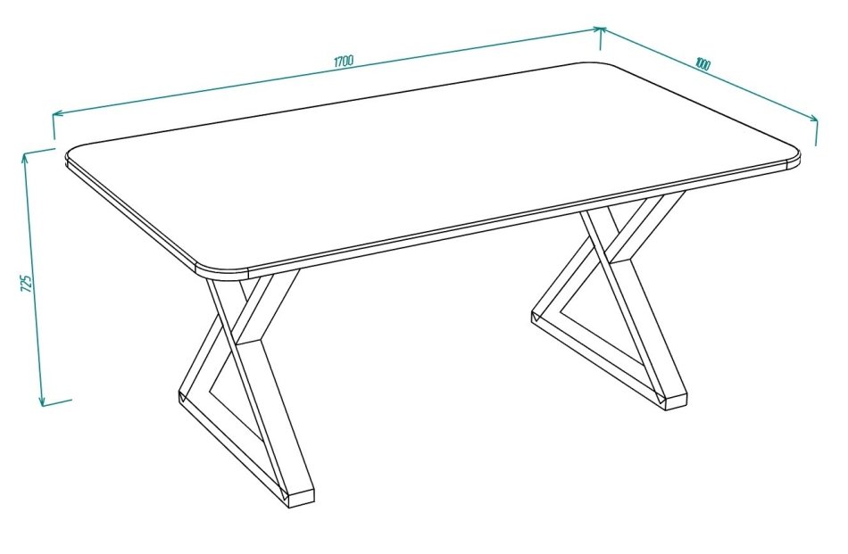 Стол ЕВА мдф 100x170