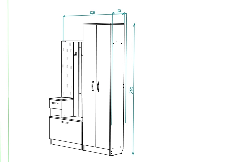 Прихожая МЛ - 4 Вар 1