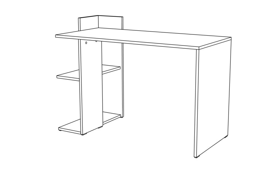 Стол письменный МЛ- 9 левый