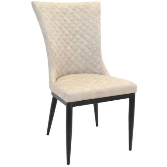 Scaun C-64~Piele Beige+Transprint Leg