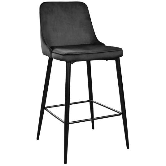 Scaun de Bar Clasic~Black+Black legs