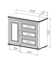 Марсель 2 №23 Тумба 1200 Марсель 2 №23 Тумба 1200