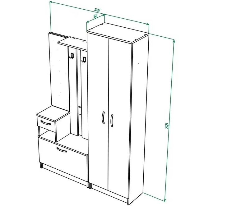 Прихожая МЛ - 4 Вар 3