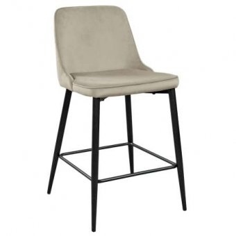 Scaun de Bar Clasic Small~Beige+Black legs