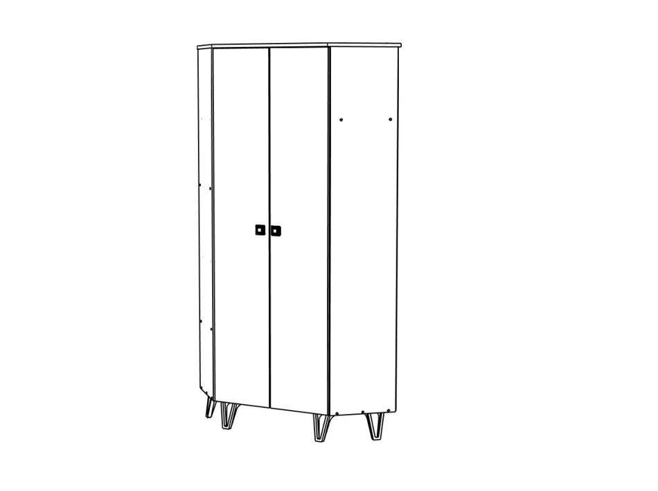 МИРА № 2 шкаф угловой 900