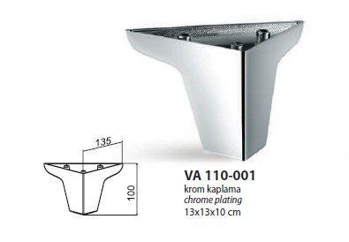 Ножки  VA  110 -001 Crom (130)