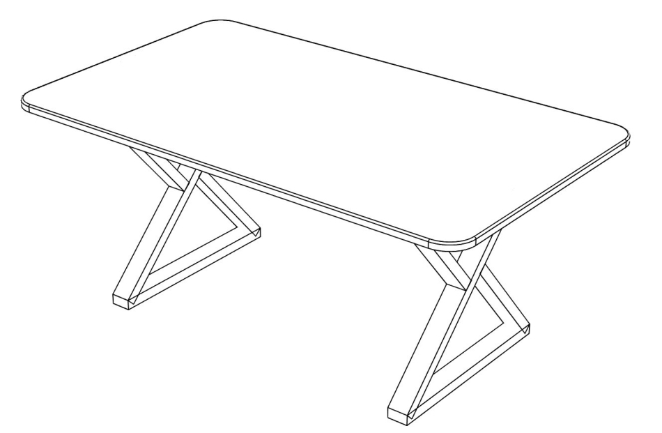 Стол ЕВА мдф 70x120