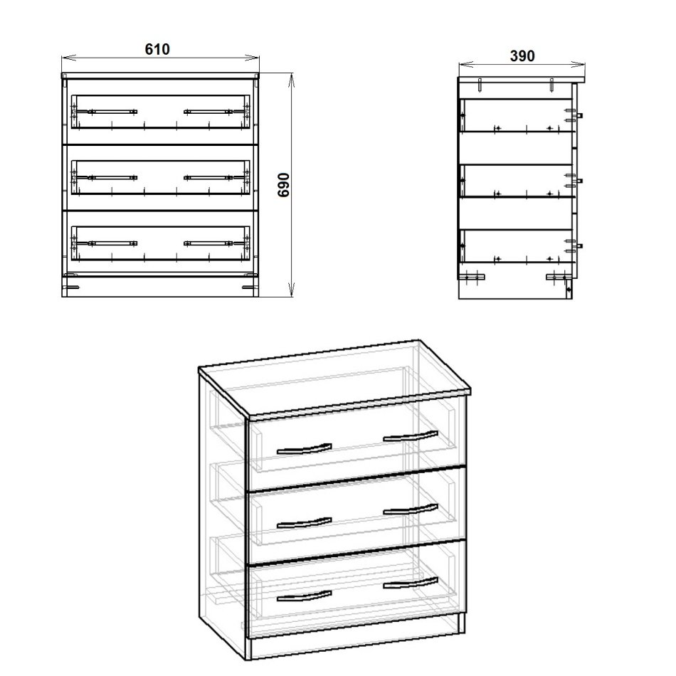 Комод-3А ( 610 )