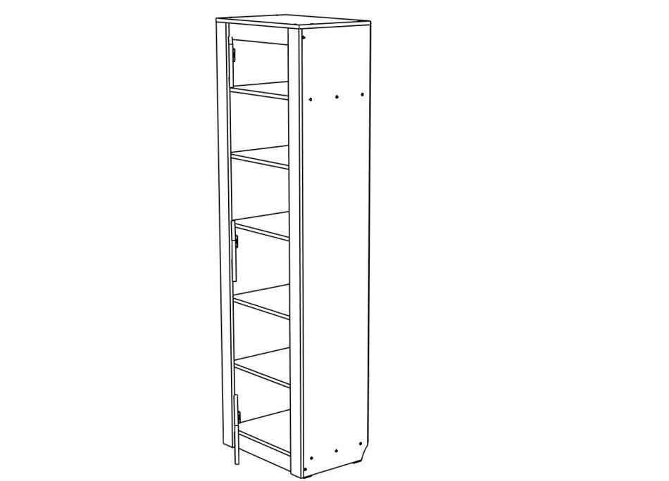 Гамма № 4 Пенал со стеклом МЛ, Собран
