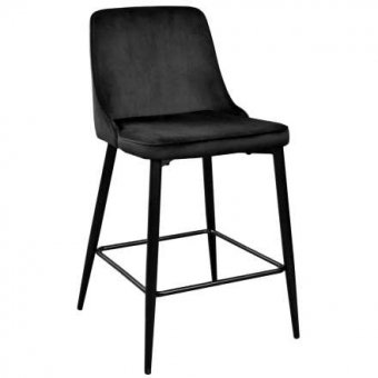 Scaun de Bar Clasic Small~Black+Black legs