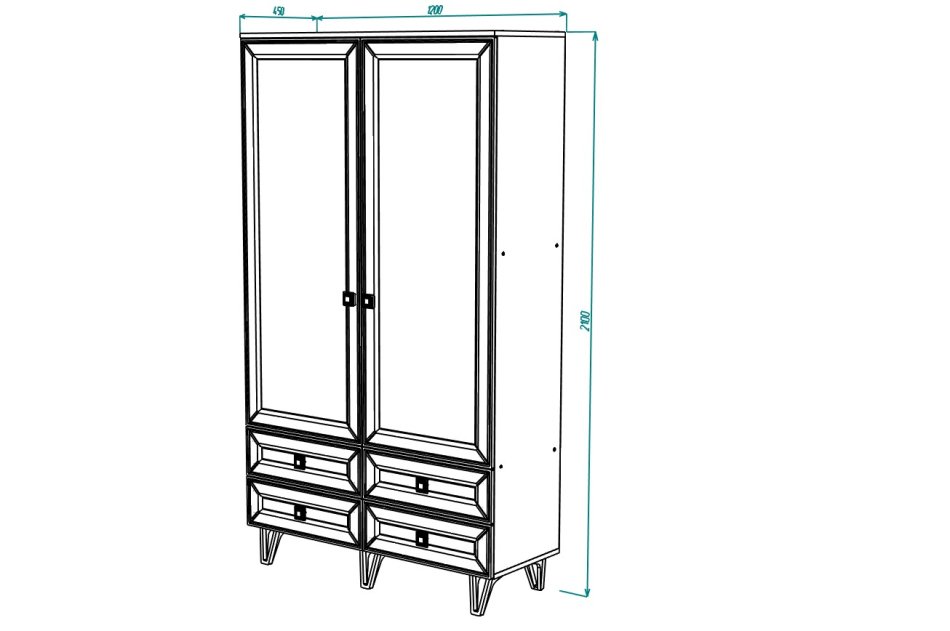 МИРА №28 шкаф 2-х дв 1200 МИРА №28 шкаф 2-х дв 1200