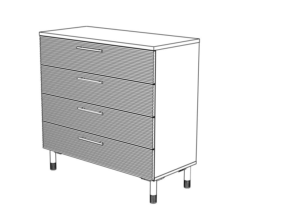 Вельвет №11 Комод 1000