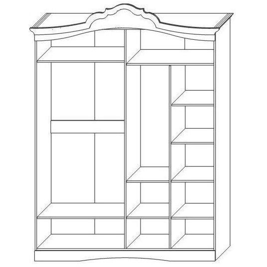 ЖЕМЧУЖИНА Шкаф для одежды  (0380.1)