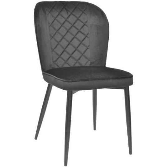 Scaun Tusk~Catifea Black+Black leg Scaun Tusk~Catifea Black+Black leg