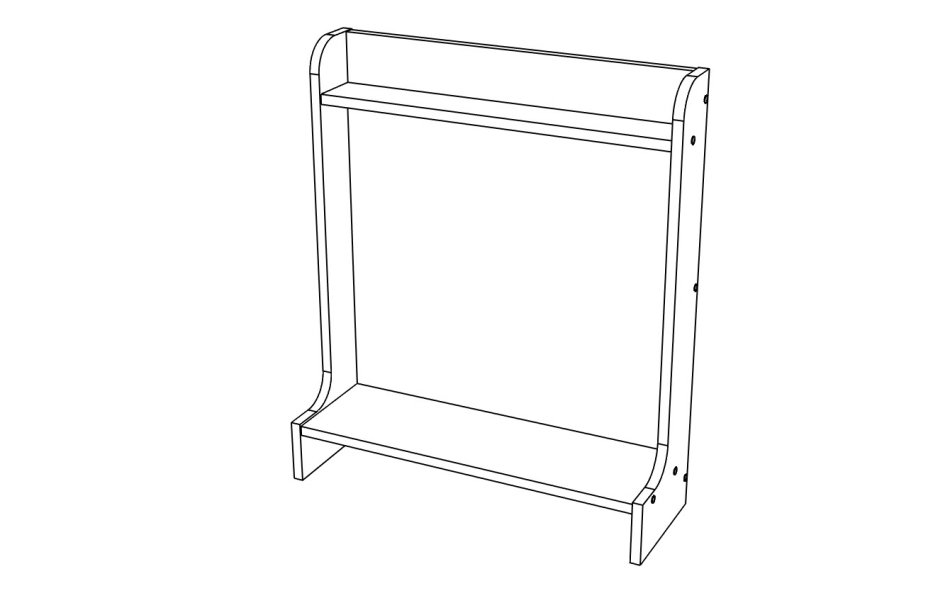 Ливерпуль № 24 Полка с зеркалом 