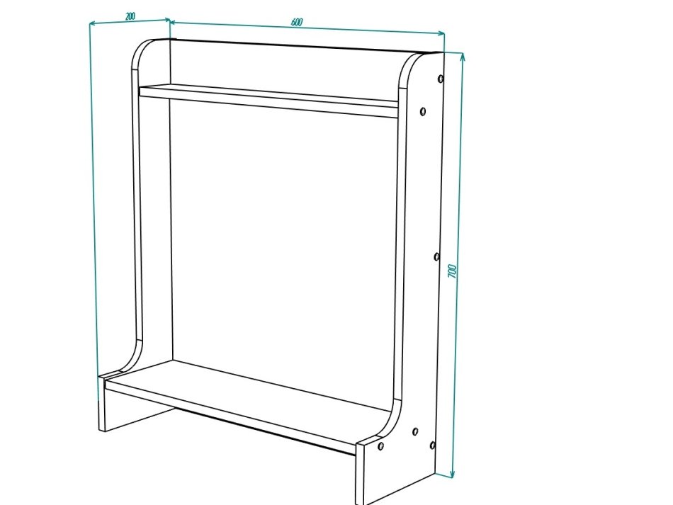 Ливерпуль № 24 Полка с зеркалом 