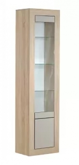 ЛОНДОН Шкаф с витриной 2Д (0467.6), Собран