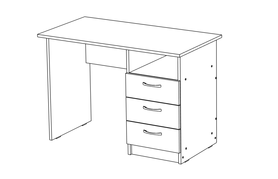 Стол письменный МЛ- 2