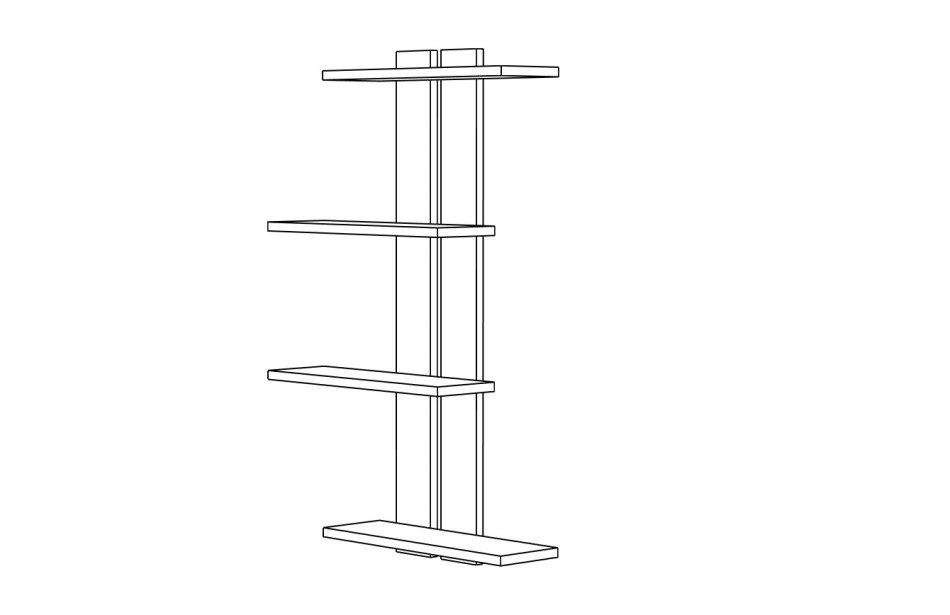 Полка МЛ- 4 (670*1000), Собран