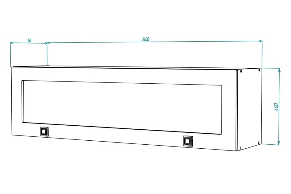 МИРА № 8 шкаф навесной витрина 1400 МИРА № 8 шкаф навесной витрина 1400