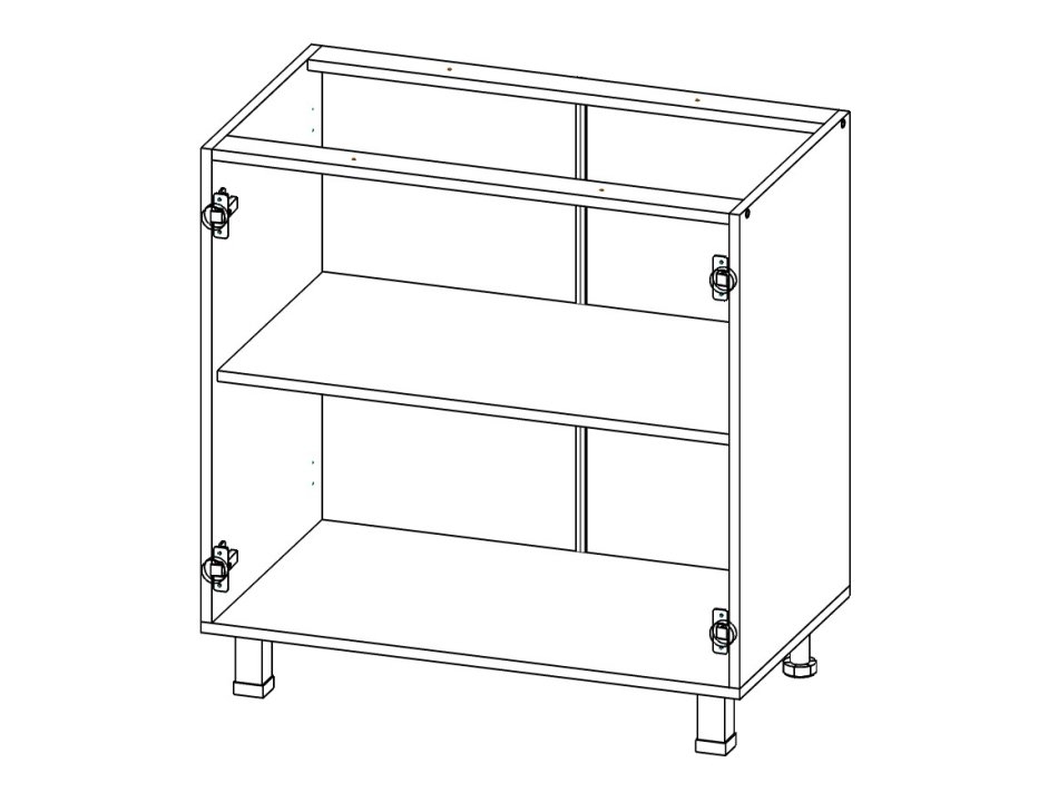 КОРПУС Стол 800 2ящ