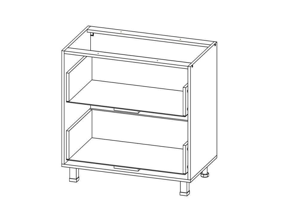 КОРПУС Стол 800 2ящ