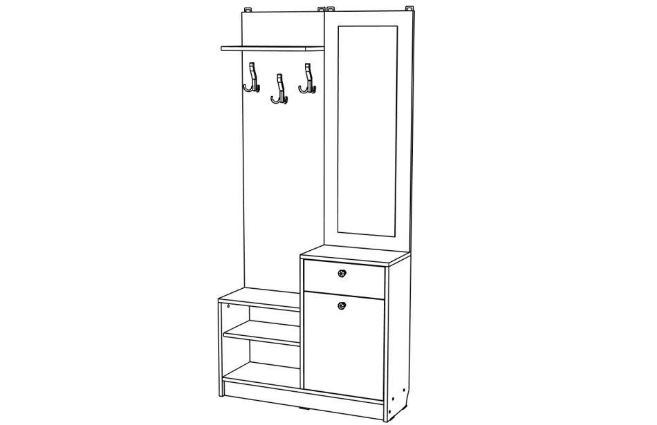 Прихожая МЛ - 3 , Собран
