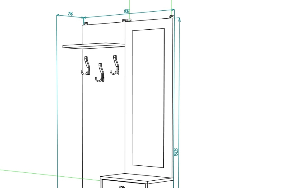 Прихожая МЛ - 3 , Собран