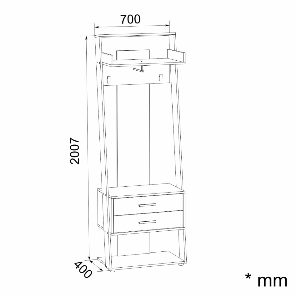 Прихожая  Злата 2 NEW