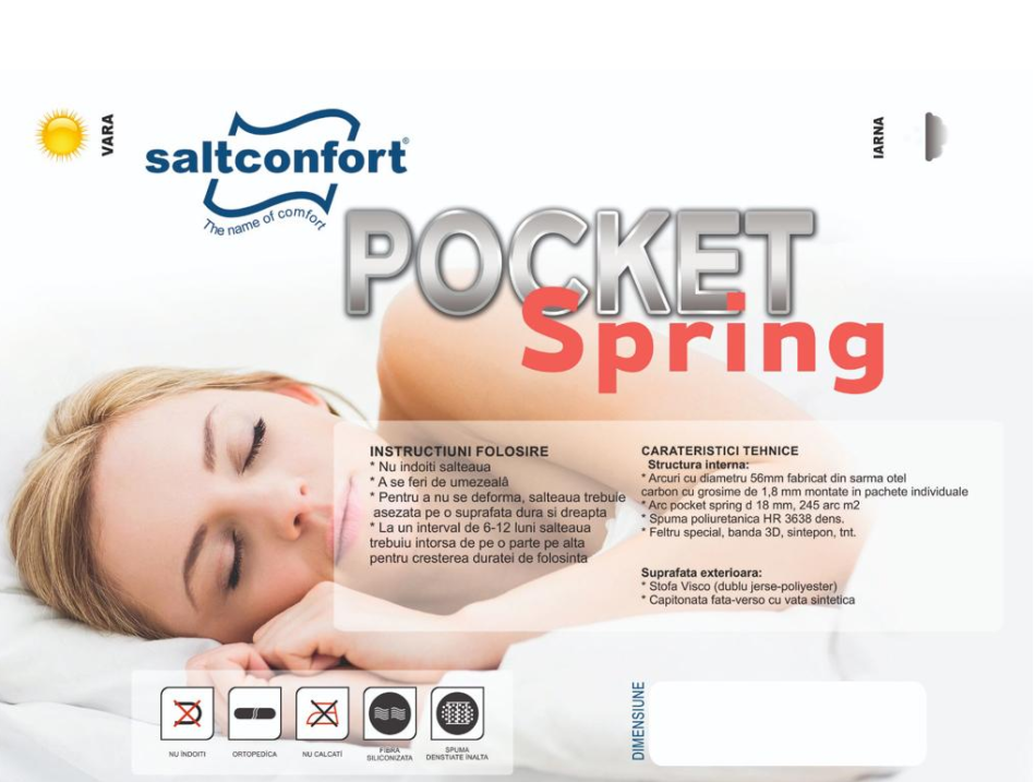 Saltea Pocket Spring+Memory 900*2000 Saltea Pocket Spring+Memory 900*2000
