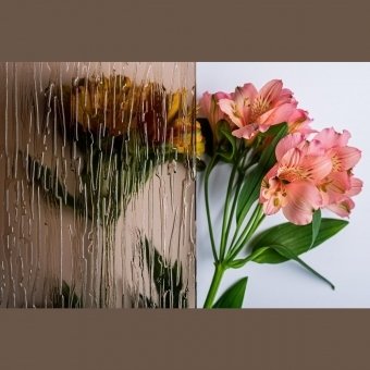 Стекло 4мм 735*481 ниагара бронз(Гамма 20 комод)